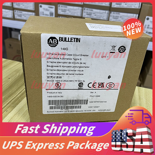 2023 NEW AB 3-Pole 480V Molded Case Circuit Breaker 140G-G2C3-C50 Free Shipping