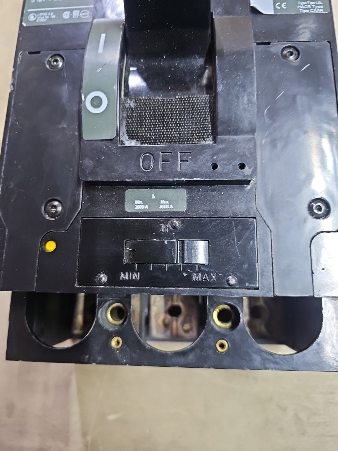 Square D LAL36400 3p 400a 600v Circuit Breaker Used