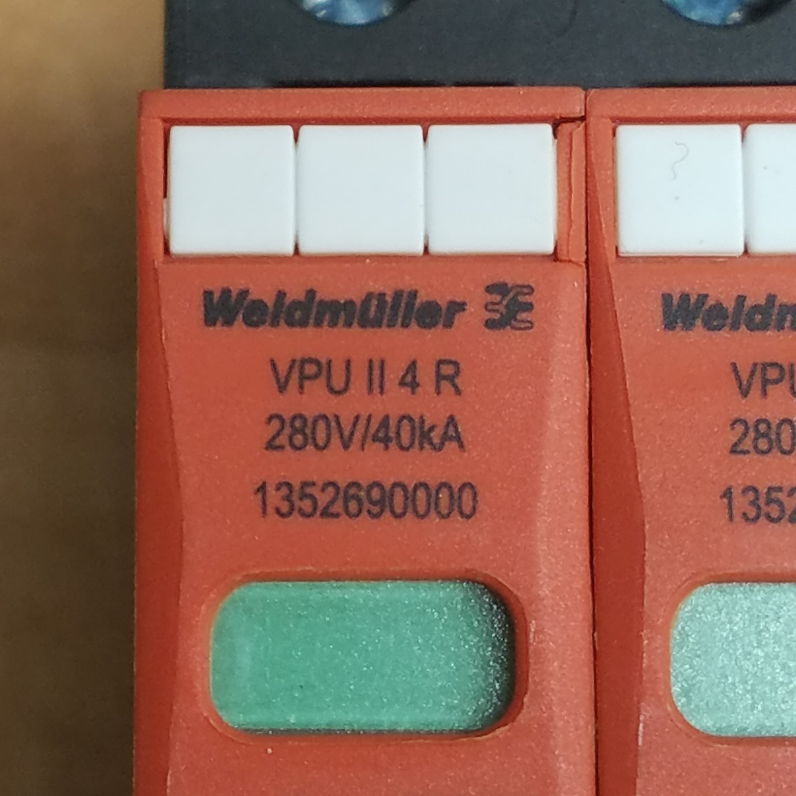 Weidmuller 1352690000 Overvoltage Protection, VPU II 4 R 280V/40kA – USED