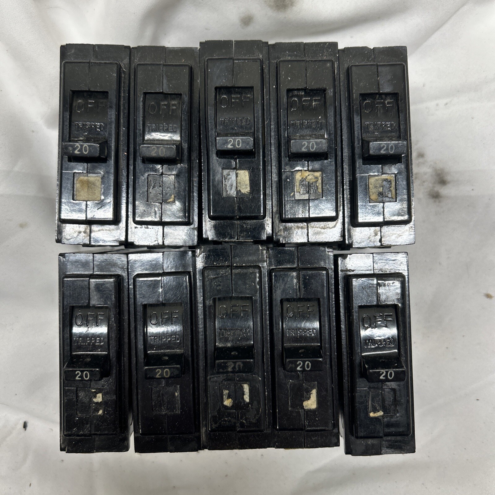 (10-Pack) GE TQL1120 20-Amp 1-Pole TQL-AC Circuit Breaker 20A 1P – Lot of (10)