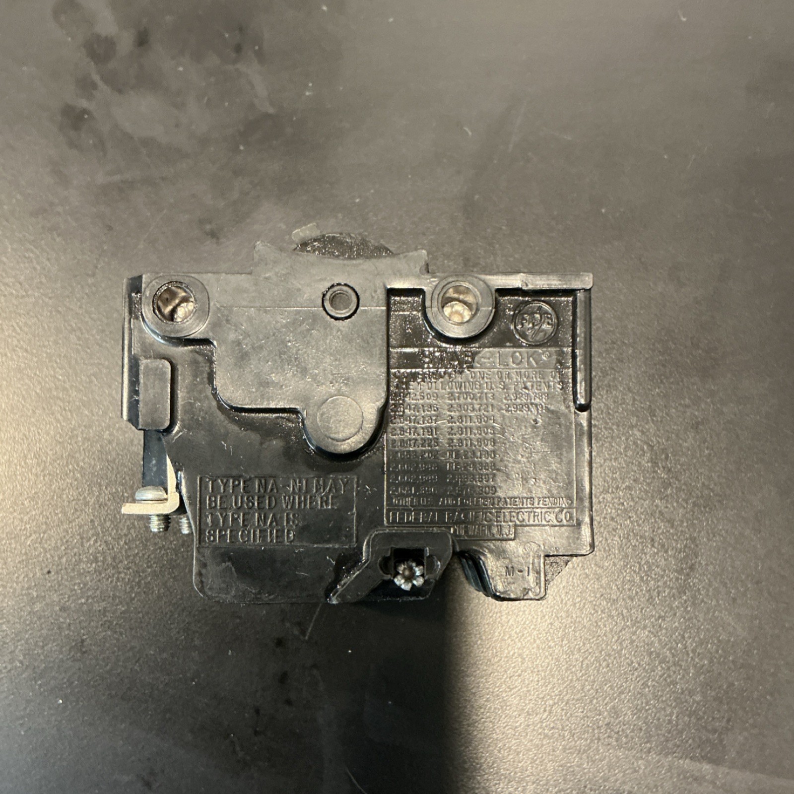 GE THQL 50A 3-Pole Circuit Breaker Plug-In On/Off Black