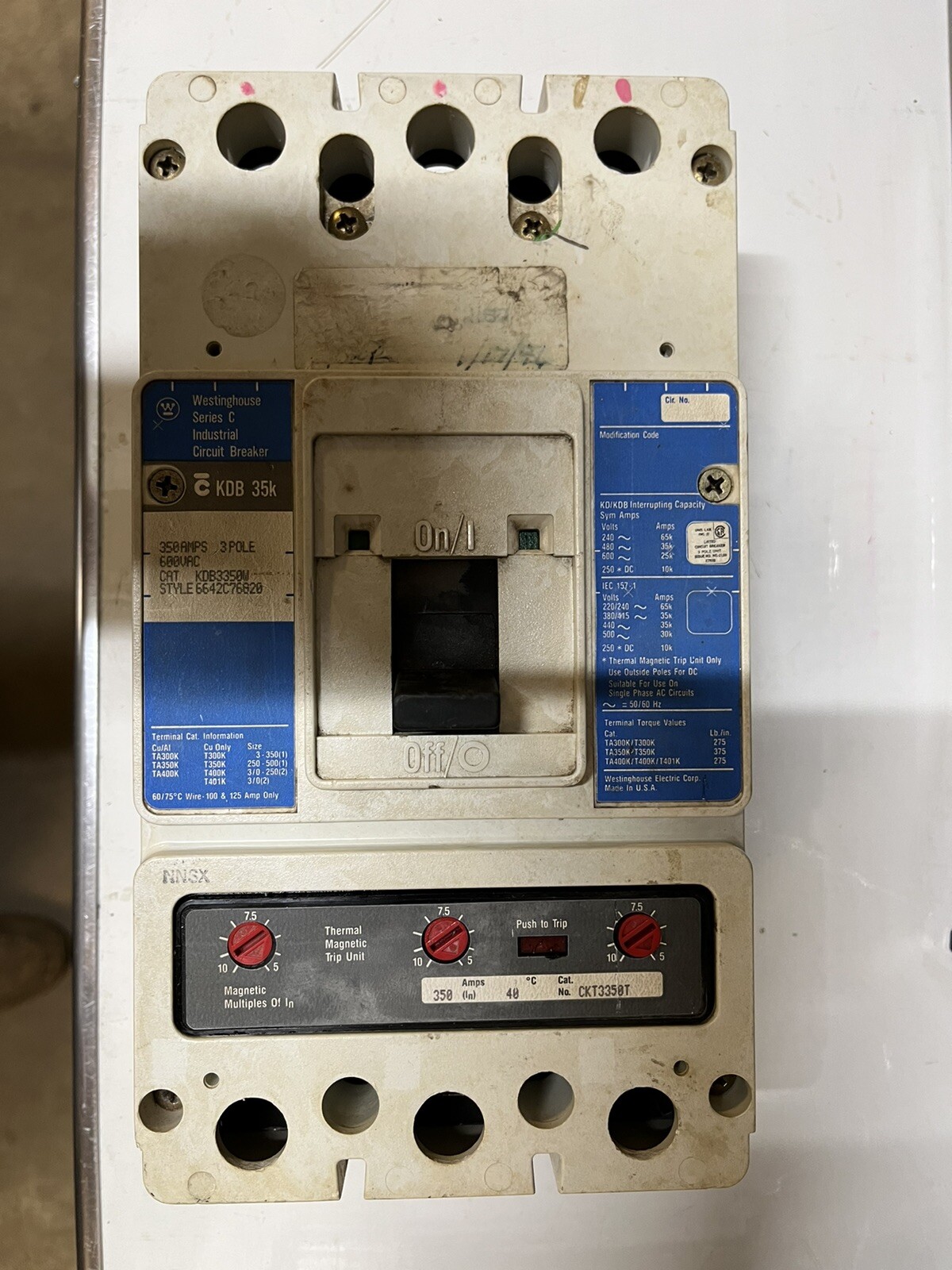 Westinghouse Breaker LDB3350W