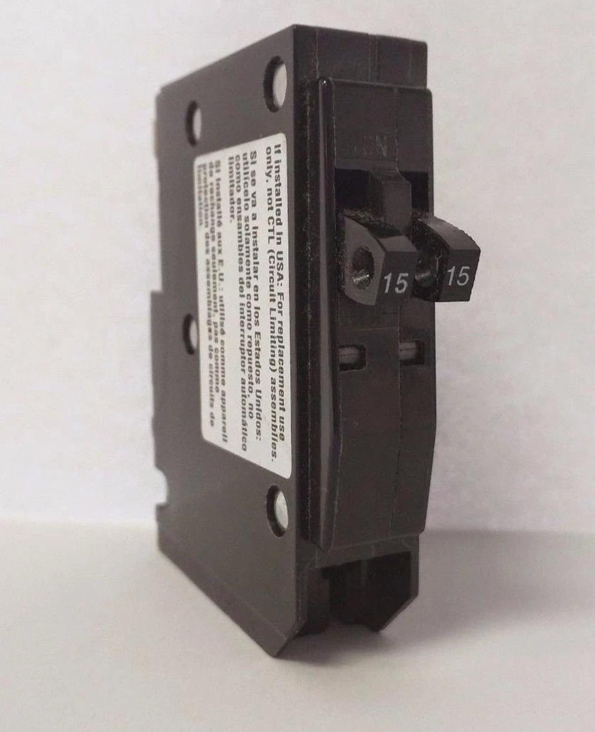 Square D QO1515 Plug-In – 15/15 Amp – 1 Pole – 120 Volt