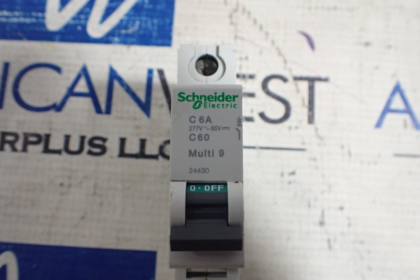 Schneider Electric Din Rail Breaker 24430 Multi 9 1P C0 6 amp 277v