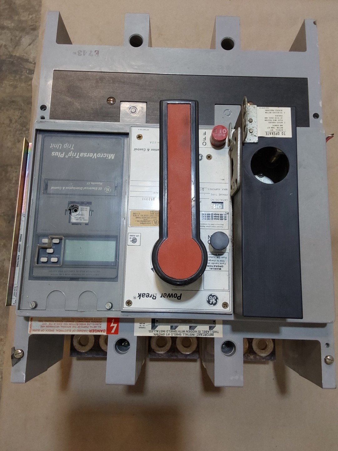 GE 1600A TP1616TTR LI Circuit Breaker 600V General Electric C216LSIG Trip
