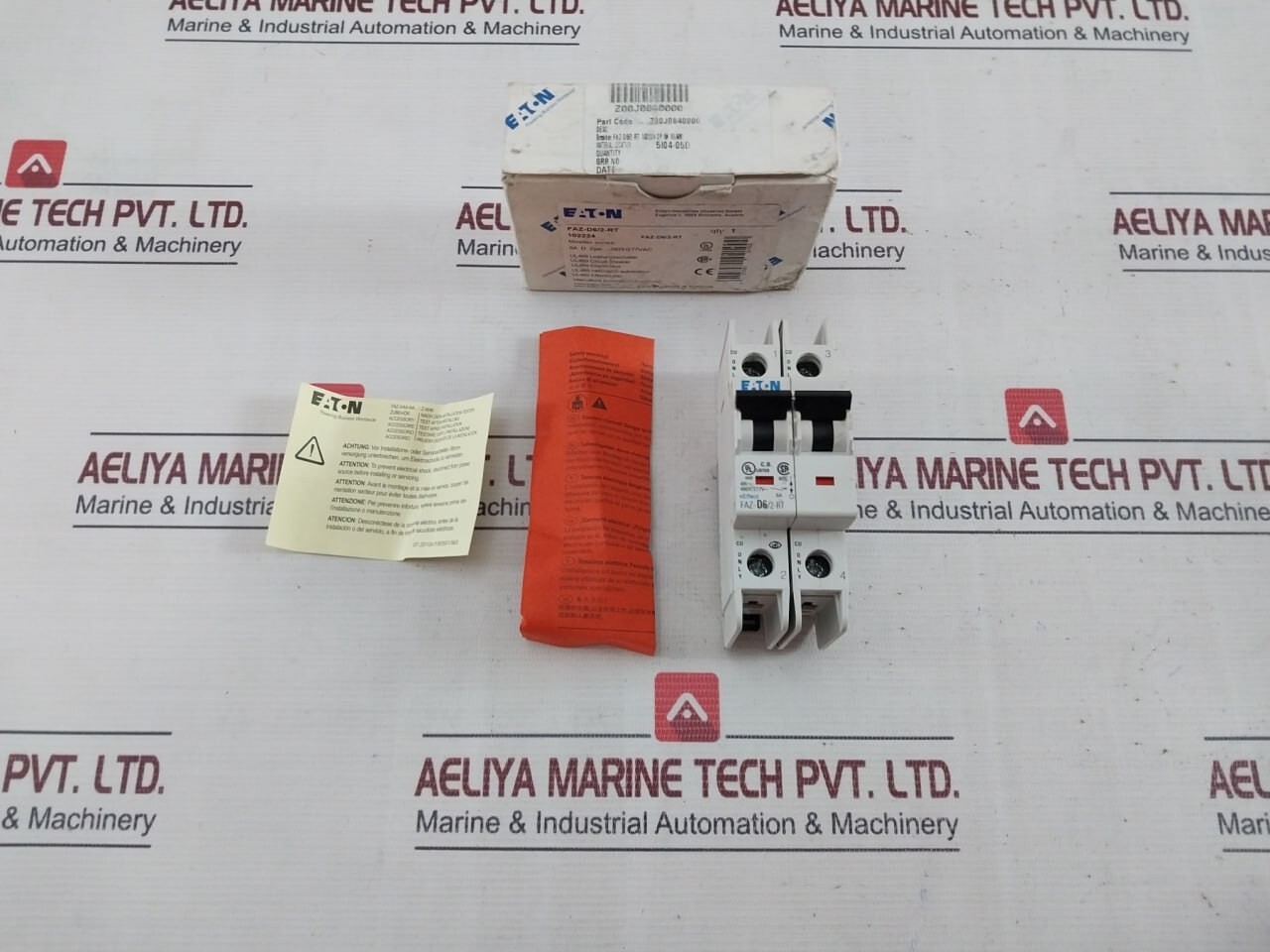 EATON FAZ-D6/2-RT 2 Pole Miniature Circuit Breaker 6A 50/60HZ