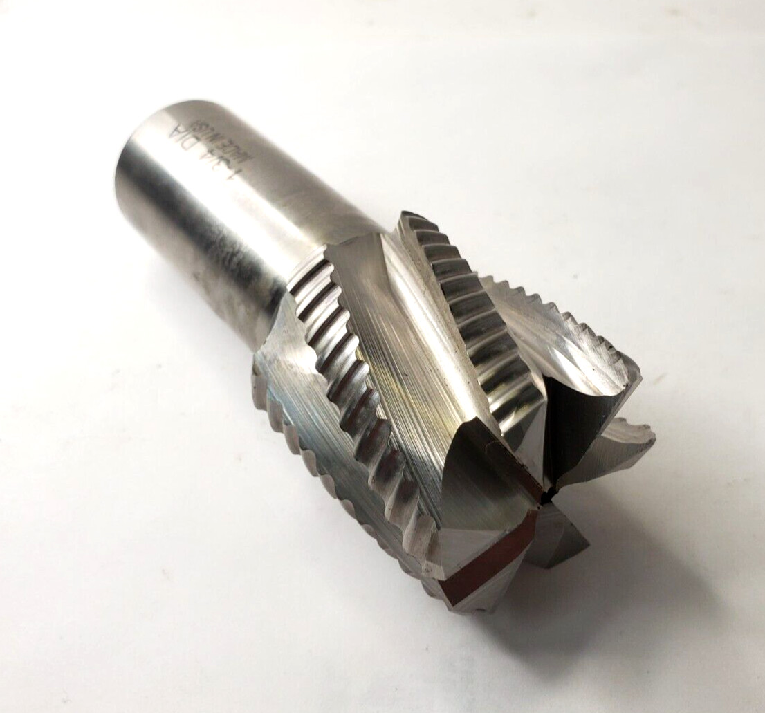 UNBRANDED 1-3/4″ DIAMETER ROUGHING END MILL 4-5/8″ OAL 2″ LOC 6 FLUTE