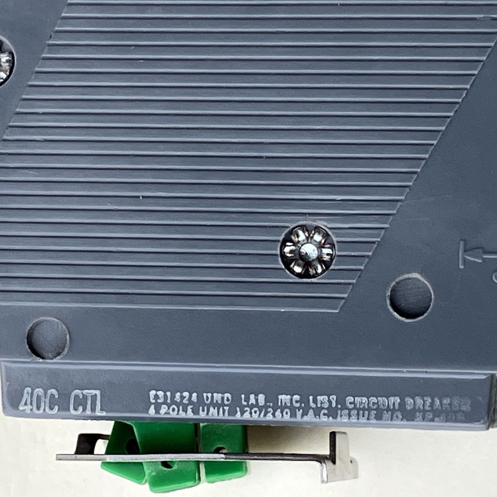 Bryant HBQ230-230 BQ230230 Old style 4-Pole BRD 22kA Quad Breaker Gray / Green