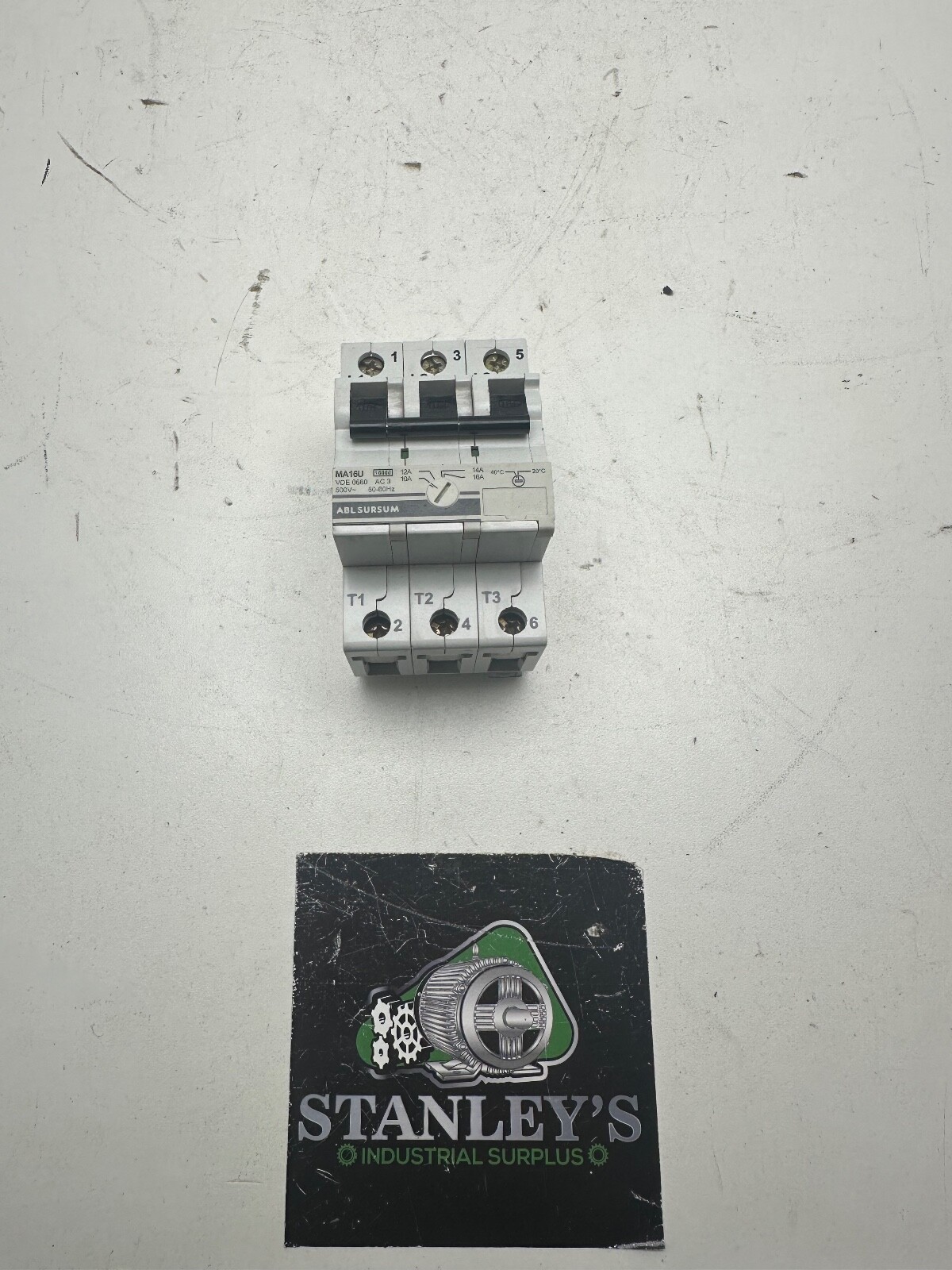 ABL Sursum MA16U Circuit Breaker 10-16A 3P New