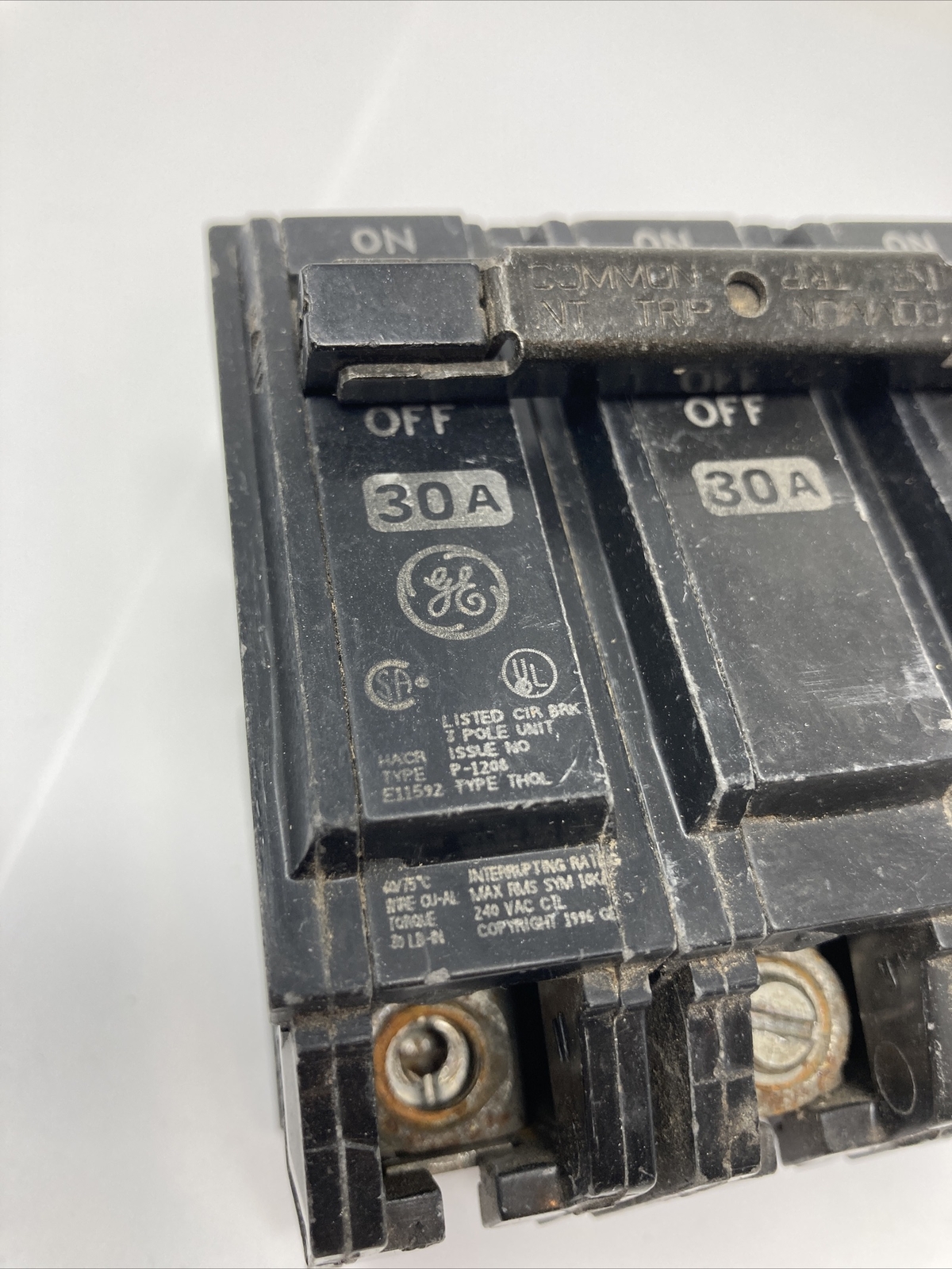 GE THQL32030 Circuit Breaker 30A 3P 240 Volt