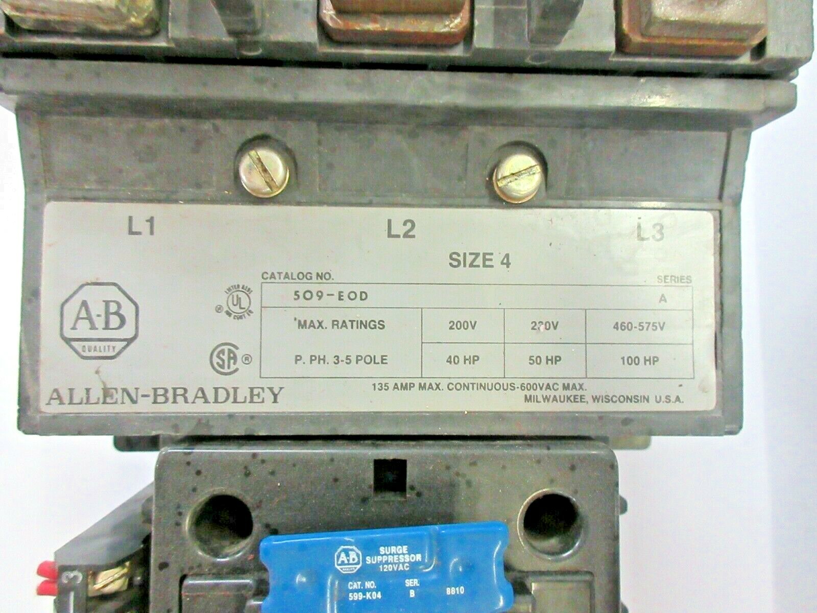 ALLEN-BRADLEY 200V CIRCUIT BREAKER