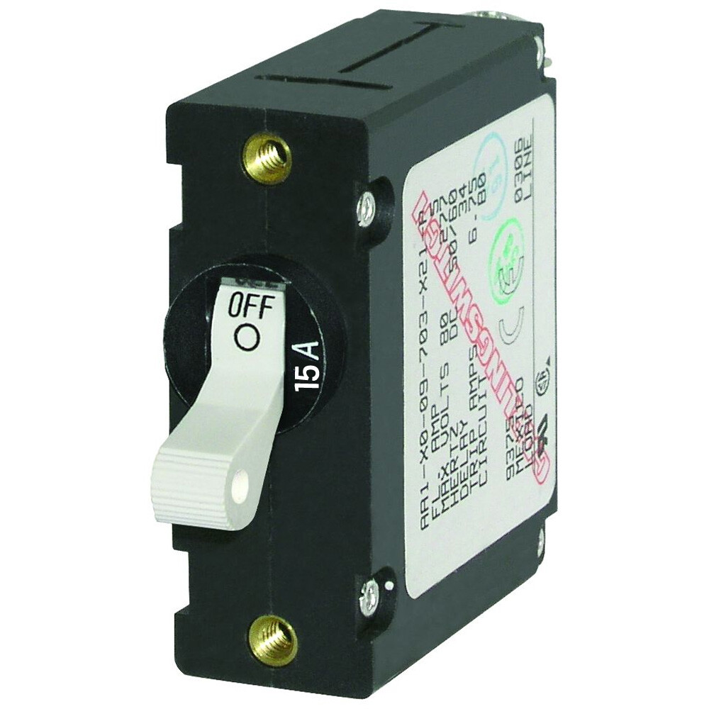 Blue Sea Systems 7210 AC/DC Single Pole Magnetic Circuit Breaker 15Amp