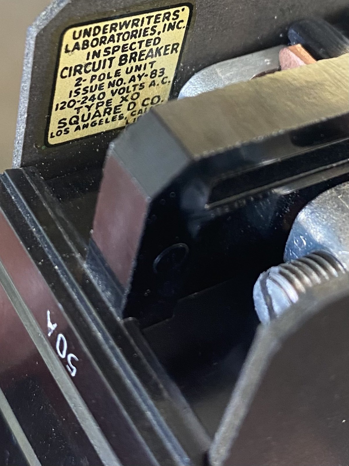 Square D XO230 XO250 Plug-In Circuit Breakers 2 Pole 30,50A