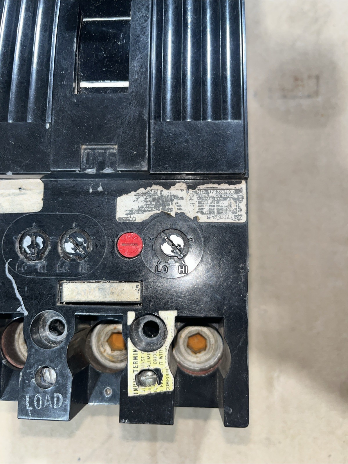 General Electric TFK236F000 Circuit Breaker 3 Pole, 225 Amp, 600VAC