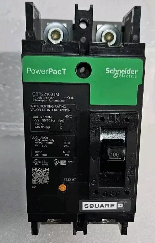 NEW Square D QBP22100TM Circuit Breaker 100AMP 2P. 240V