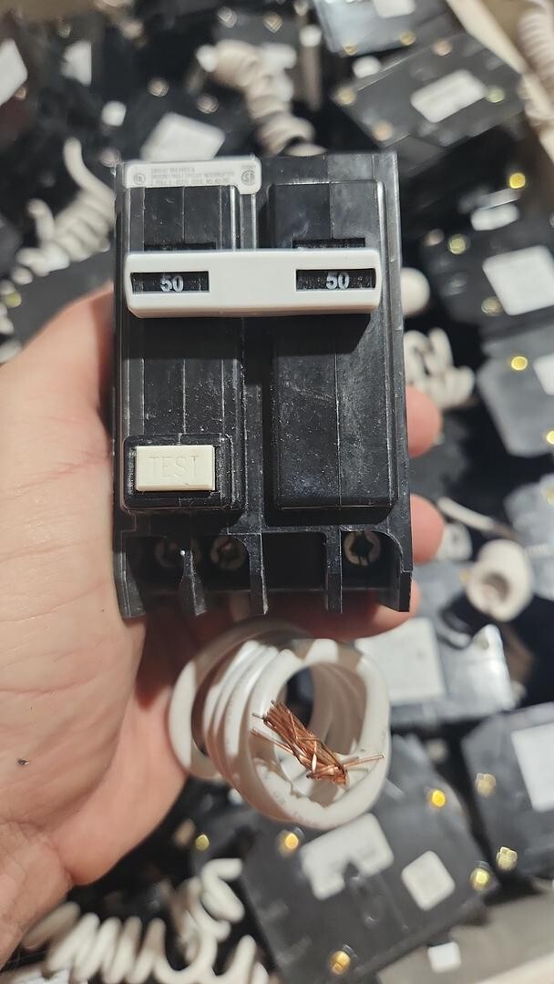 Eaton Ground Fault Circuit Breaker 2 Pole 50 Amp GFTCB250 TESTED