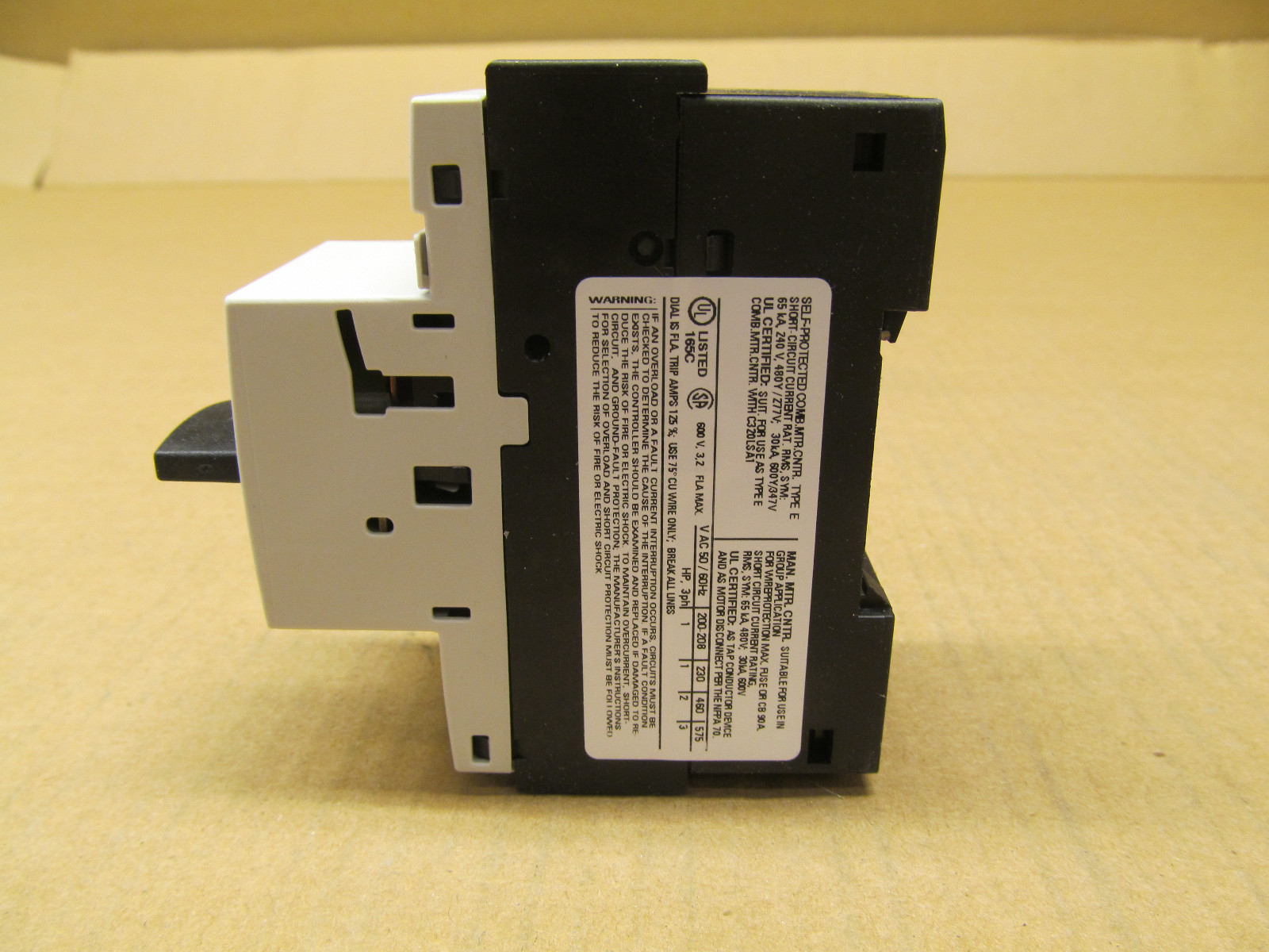 NIB CUTLER-HAMMER A307PN MANUAL MOTOR PROTECTOR 2.20-3.20 FLA AMP (6 AVAIL)