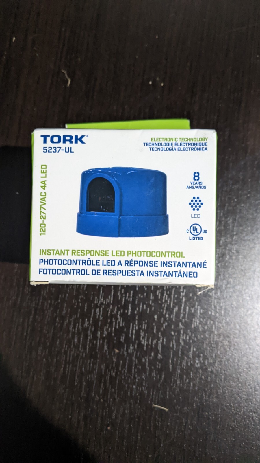 TORK 5237-UL 120-277VAC 4A instant response LED photocontrol (BRAND NEW)