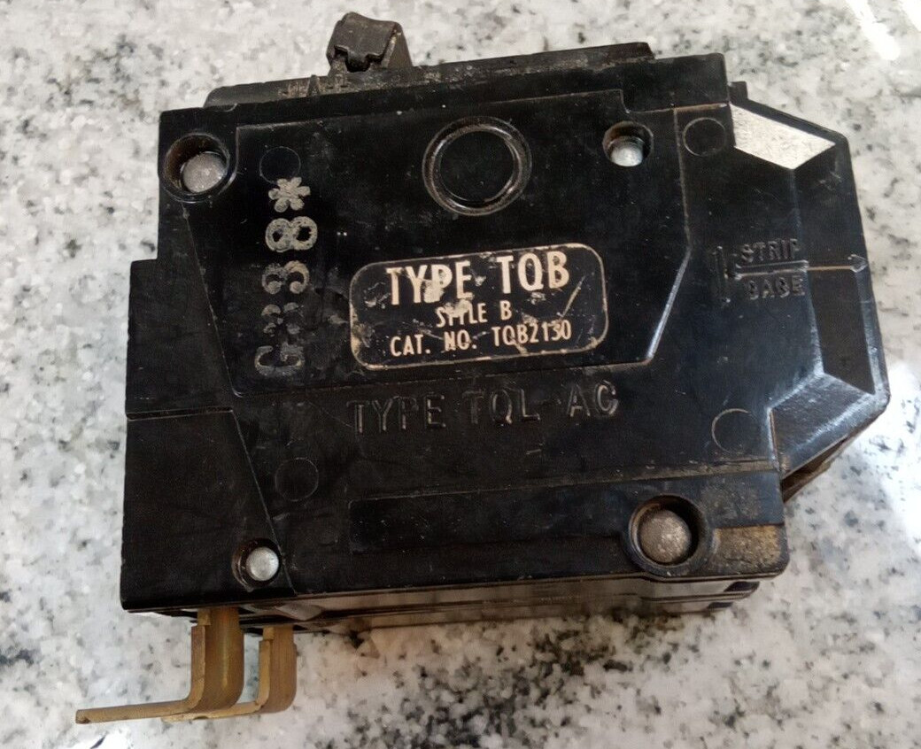 GE /BREAKER/TQB2130/ 30A/2P/240V/GROVE/BOLT ON/TYPE TQL-AC /TQB/USE(L123