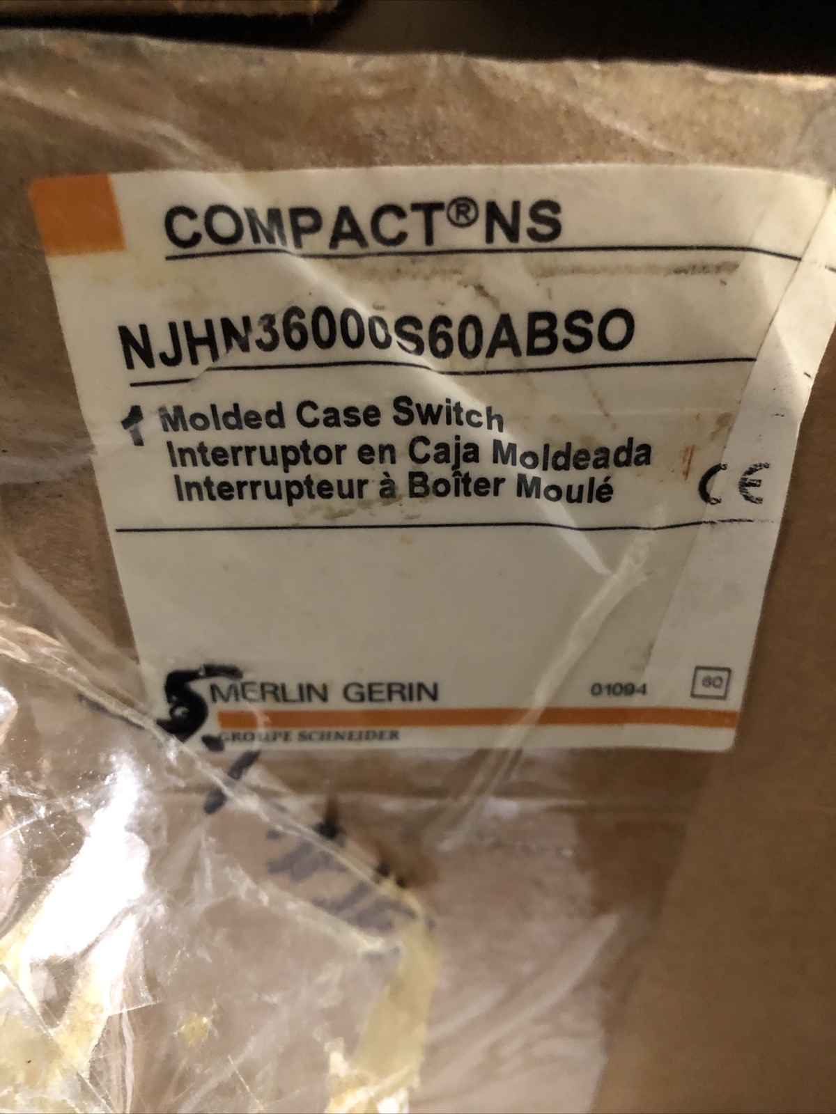 NEW NSJ600A merlin gerin SCHNEIDER AUTOMATIC 600V 600A,NJHN36000S60ABSO,BF,DJ