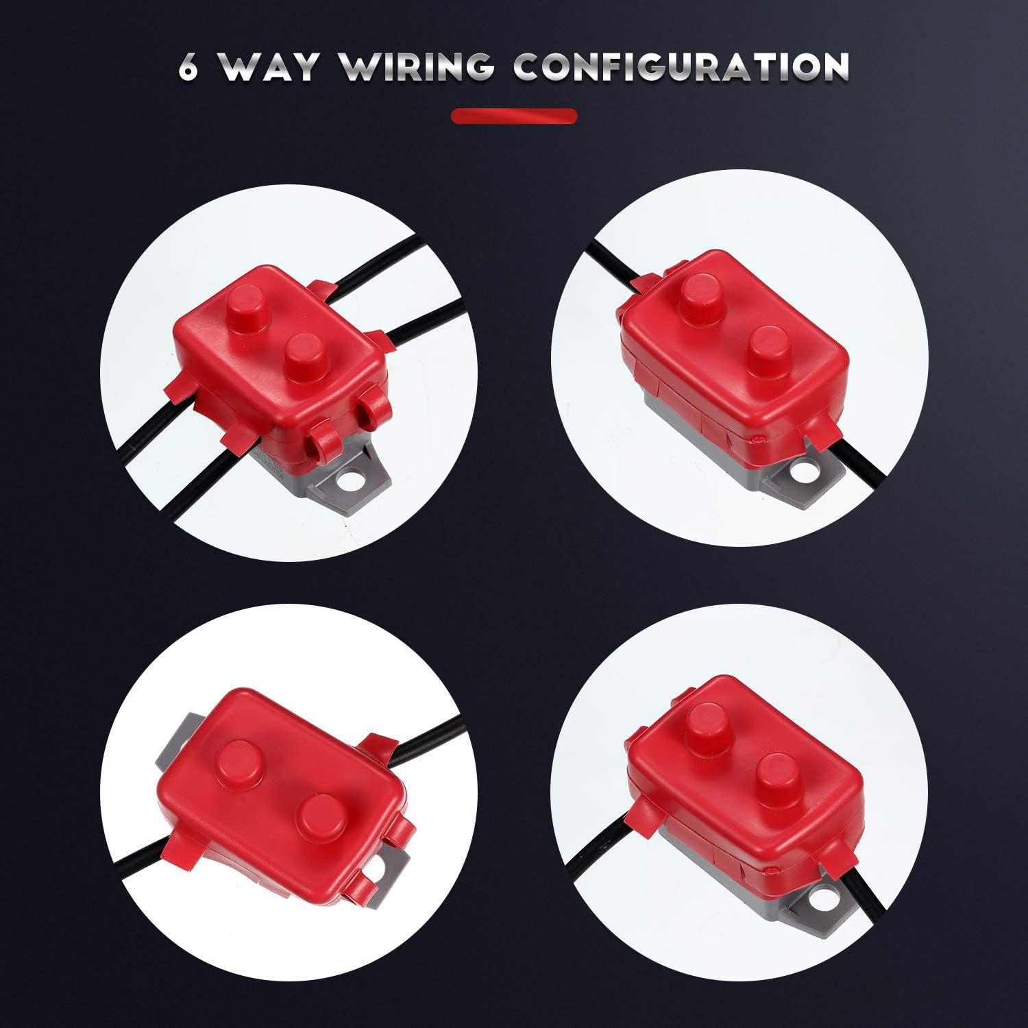 4 Pieces DC 12V – 24V Automatic Reset Circuit Breaker Circuit Breaker with Cover