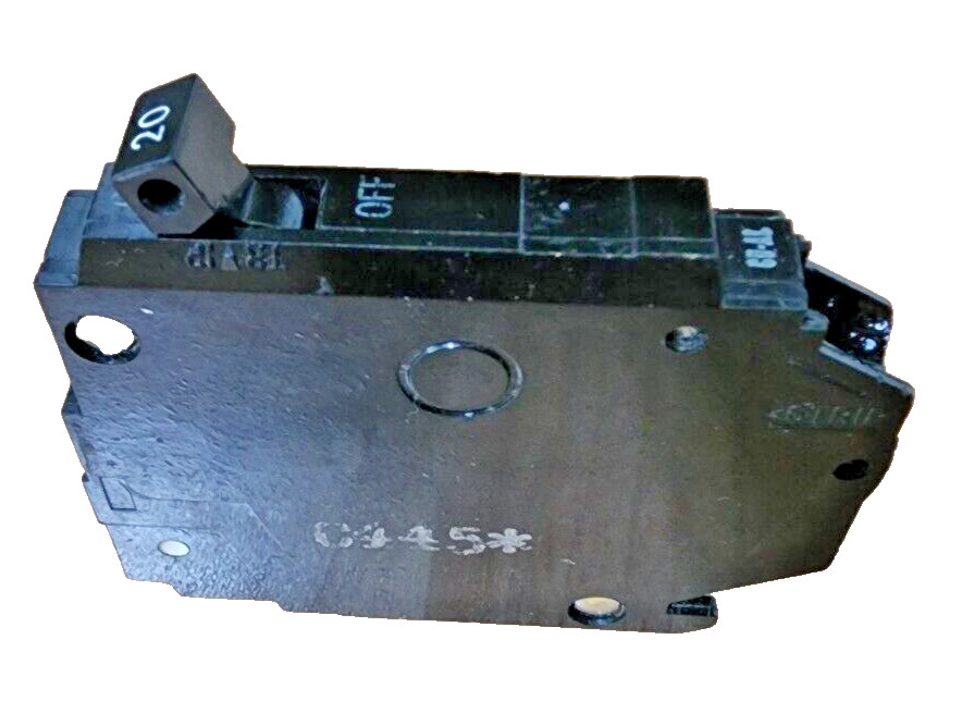 (QTY:2) GE TQP120 1 Pole 20 Amp 120/240V TYPE TQP, THQP Circuit Breaker