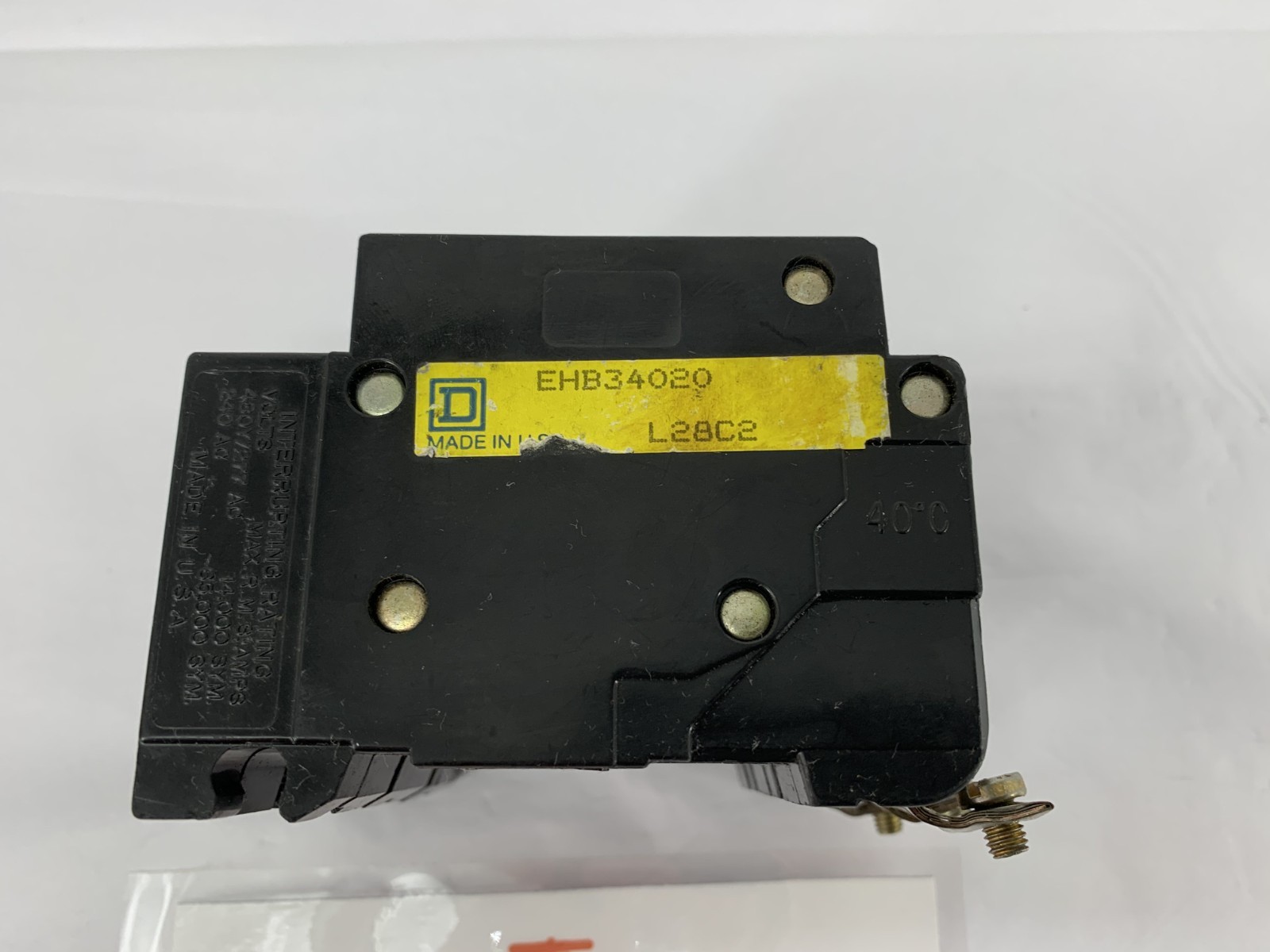Square D Schneider Electric EHB34020 3P 3PH 20A 480Y/277V Circuit Breaker