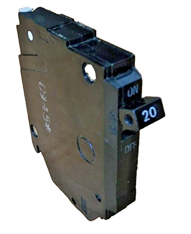 (QTY:2) GE TQP120 1 Pole 20 Amp 120/240V TYPE TQP, THQP Circuit Breaker