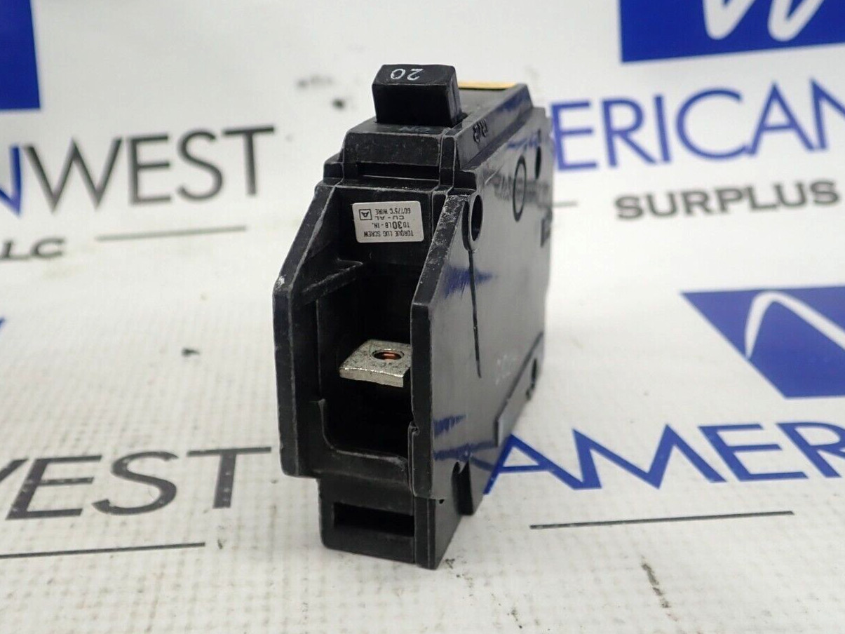 NEW GE THQC1120 Single Pole 20 Amp 120/240 Volt Circuit Breaker Lot Of 6