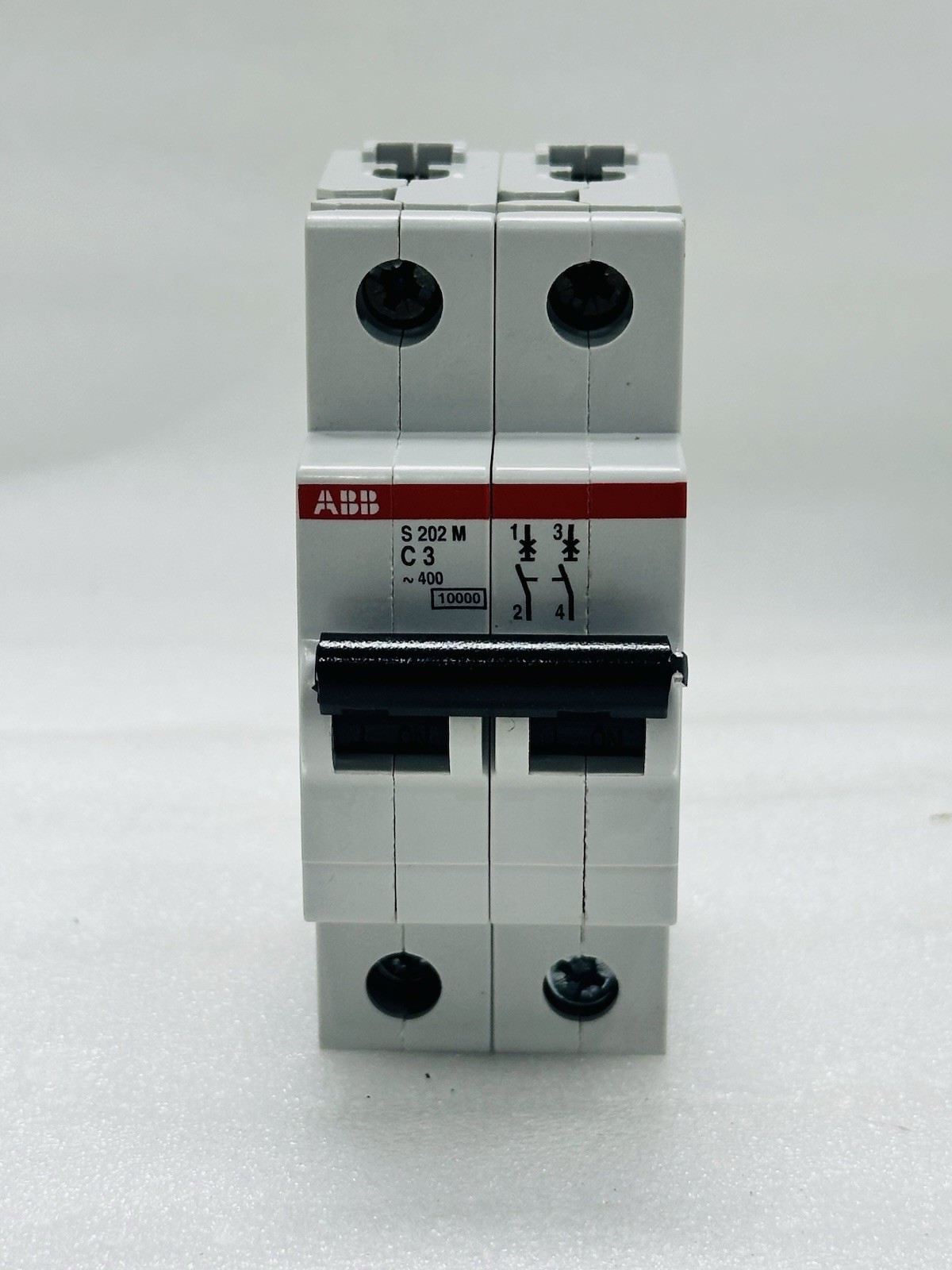 NEW ABB S 202 M C 3 2 Pole Miniature Circuit Breaker 3A S202M-C3