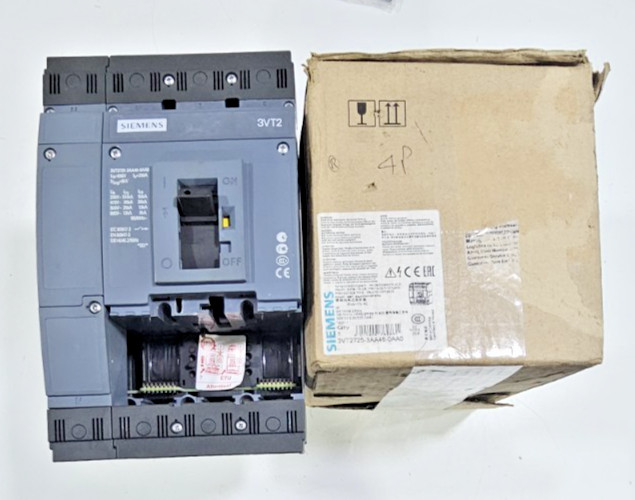 Siemens 3VT2 3VT2725-3AA46-0AA0 Circuit Breaker 250A 4Pole 65kA 690V