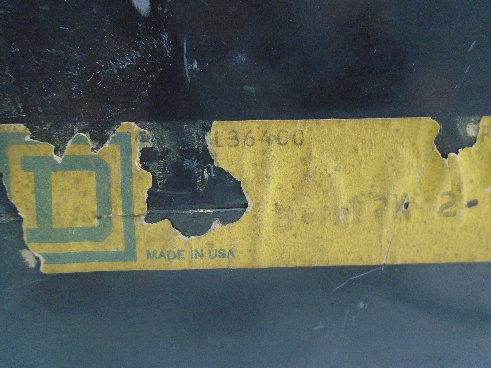 SQUARE D LAL36400 CIRCUIT BREAKER 400A TYPE LAL 600VAC/250VDC 3-POLE