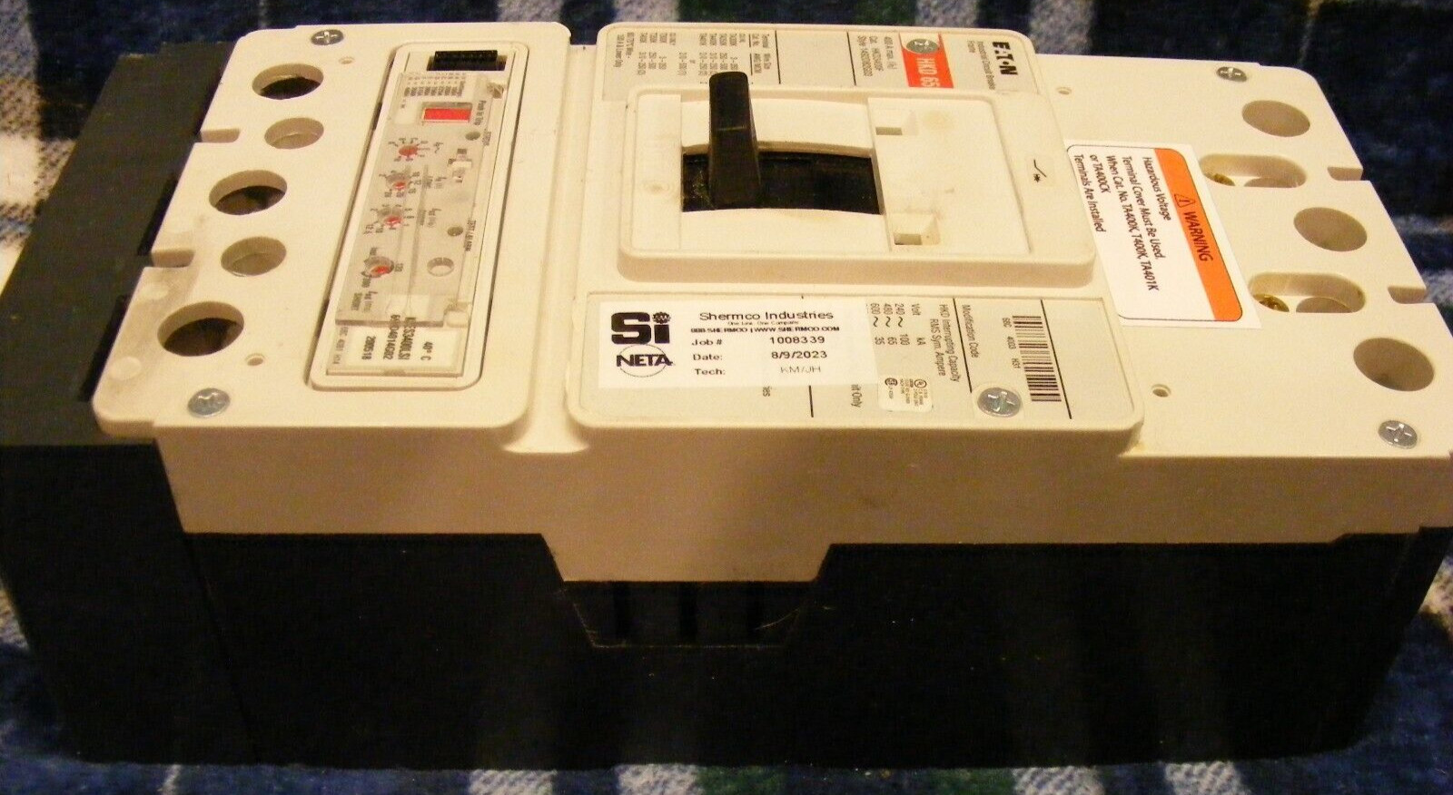 Eaton HKD3400F LSI (A) 400A 600V 65k AIC Breaker w/KES3400LSI Trip Unit- Tested!