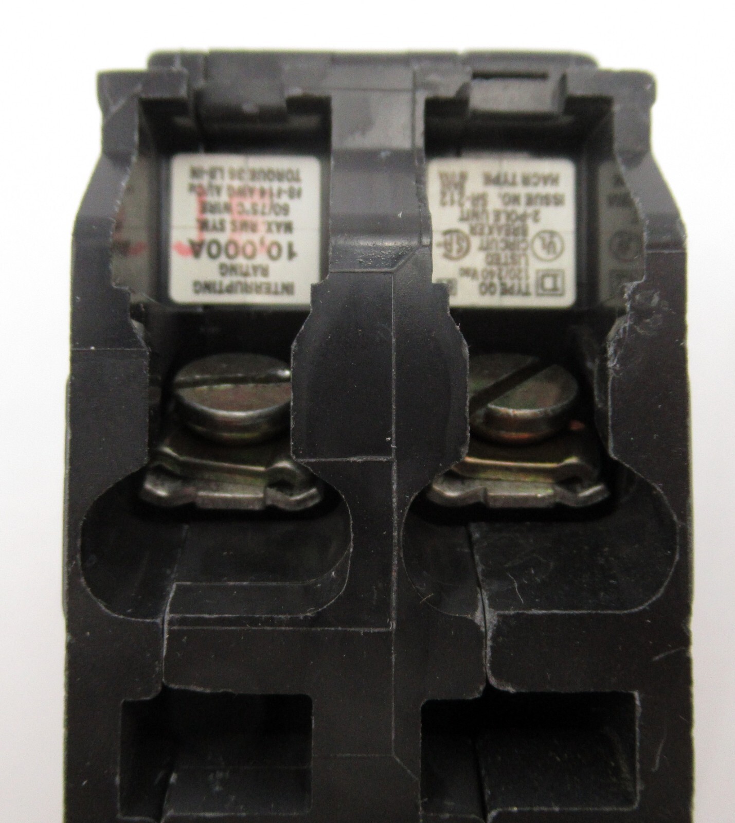 Square D QO220 2 Pole 20 Amp 120/240V AC Type QO Plug-In HACR Circuit Breaker