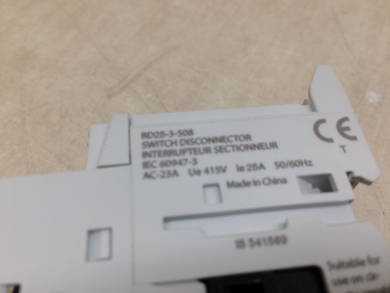 Cooper Bussman RD25-3-508 Switch Disconnector 3ph VAC 240 480 600