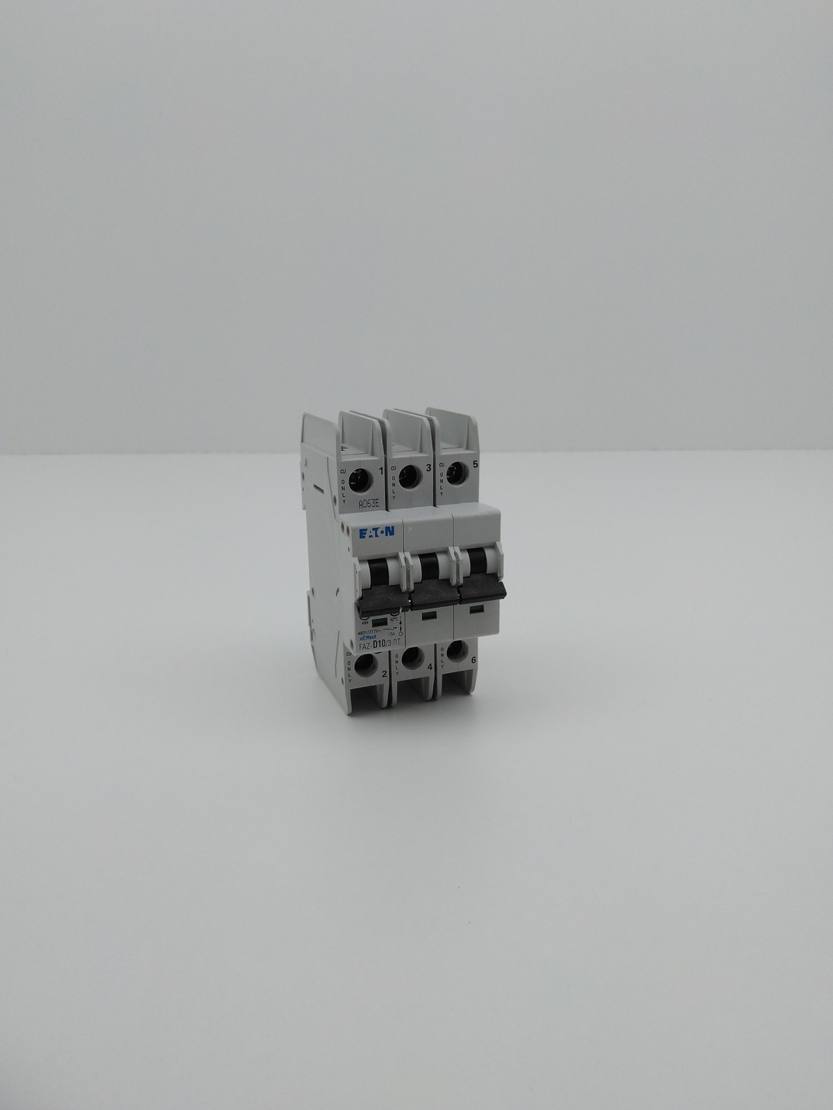 Eaton FAZ-D10/3-RT Circuit Breaker, 3 Pole, 10A
