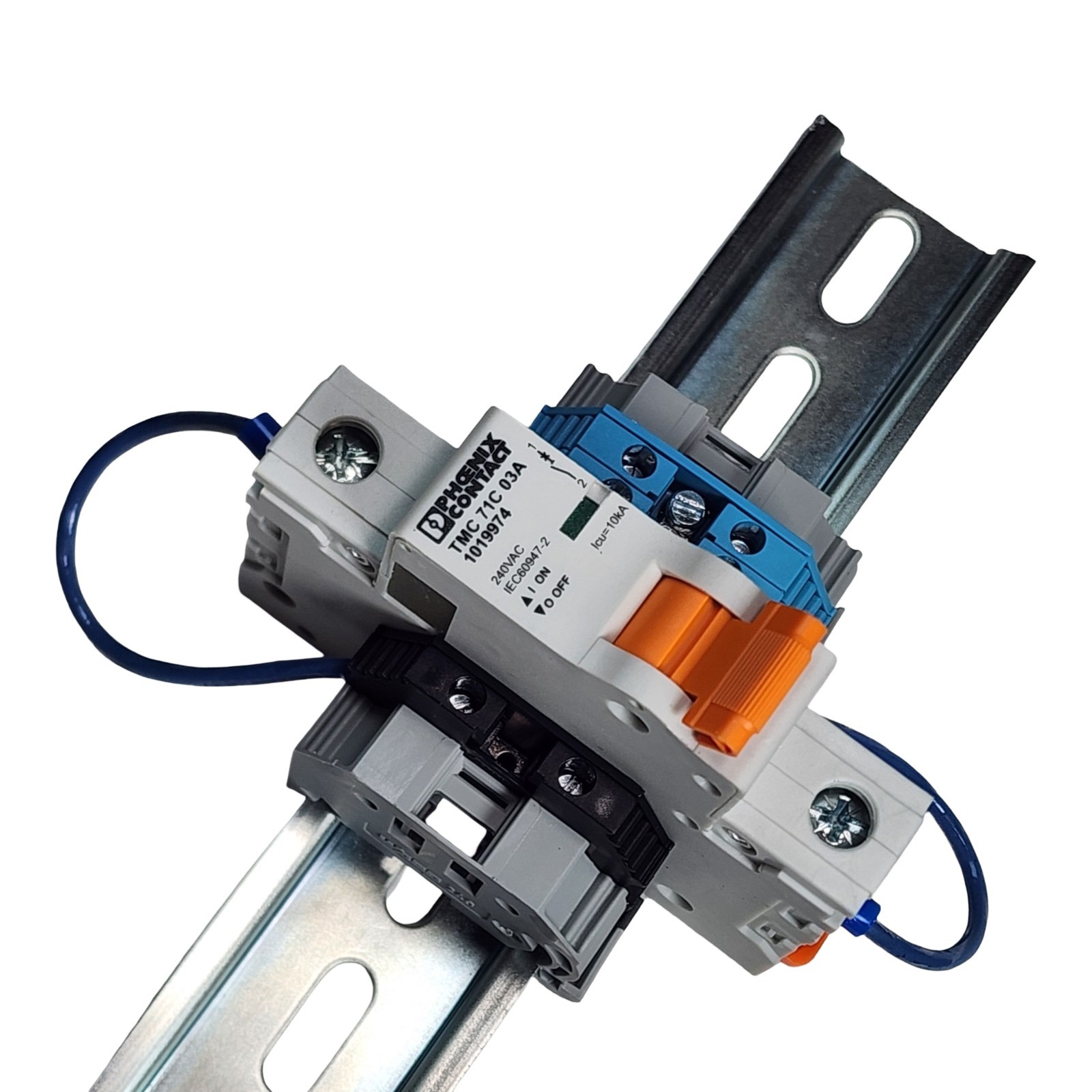 Phoenix Contact PTCB 3A 24V Breaker DIN Rail Hub – 24V Power Distribution Kit