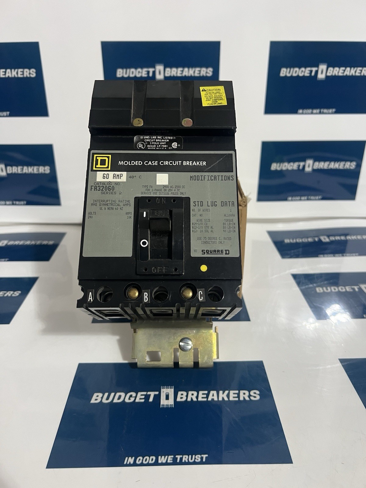 Square D FA34060 Circuit Breakers