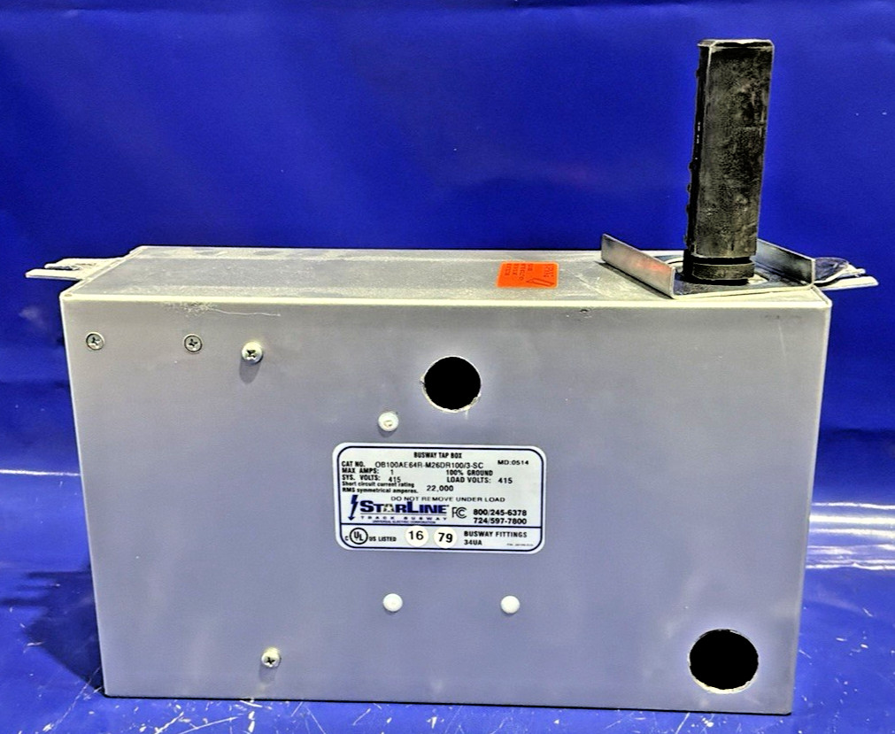 Starline 1 Amp 415V Busway Tap Box OB100AE6412-M26DR100/3-SC🟦