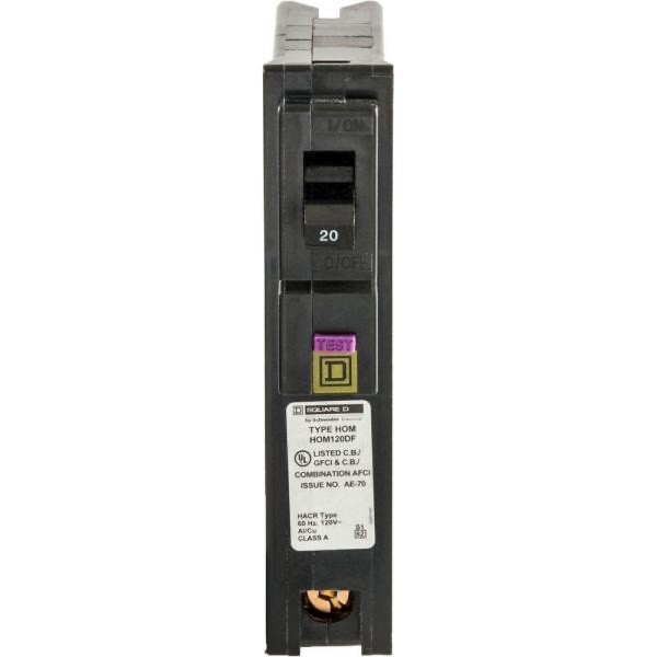 Lot of 10 Square D Homeline Arc Fault Breaker Dual Function 20 A AFCI/GFCI