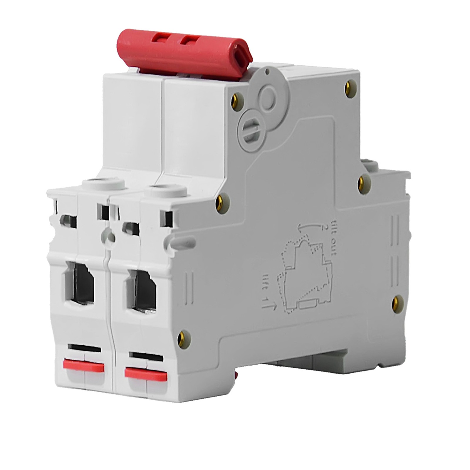 Universal Mini Circuit Breaker AC MCB GYM8 2Pole 4.5kA 25AMP Din Rail 240V/480V