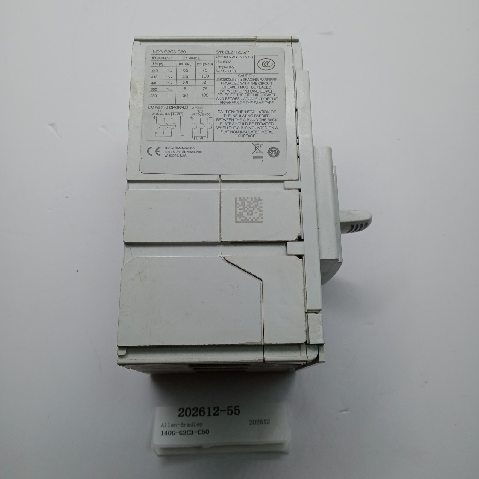 Allen-Bradley 140G-G2C3-C50 Circuit Breaker