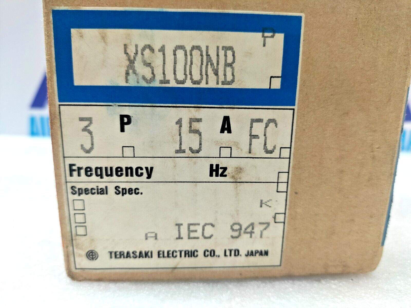 Terasaki XS100NB Tembreak Circuit Breaker 3P 15A FC