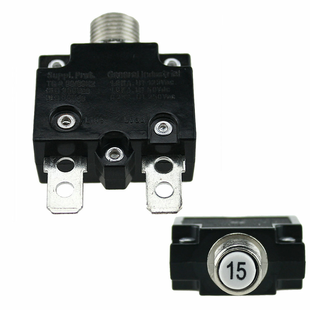 DC 50V 5-30A Push Button Manual Reset Thermal Circuit Breaker Overload Switch
