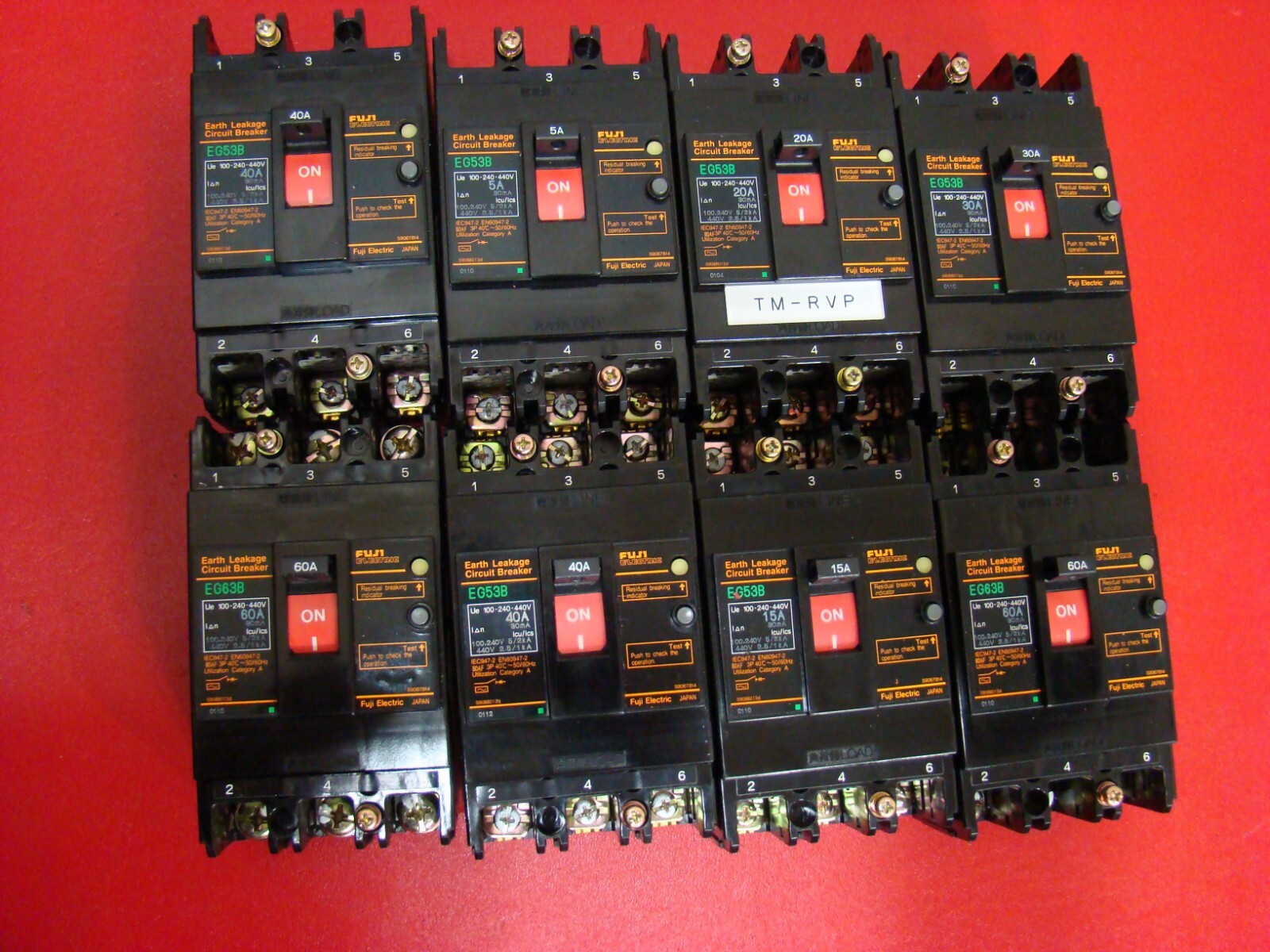 FUJI EG53B 3 Pole (5A) (10A) (15A) (20A) (30A) (40A) 50A Leakage Circuit breaker
