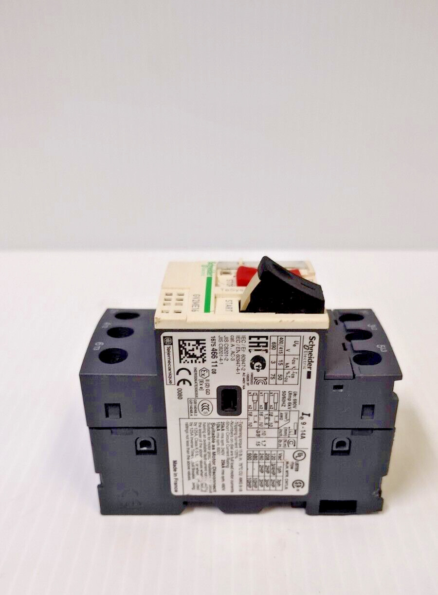 Schneider Electric GV2ME16 9-14A 3-Pole Motor Circuit Breaker -Fast USA Ship #S5