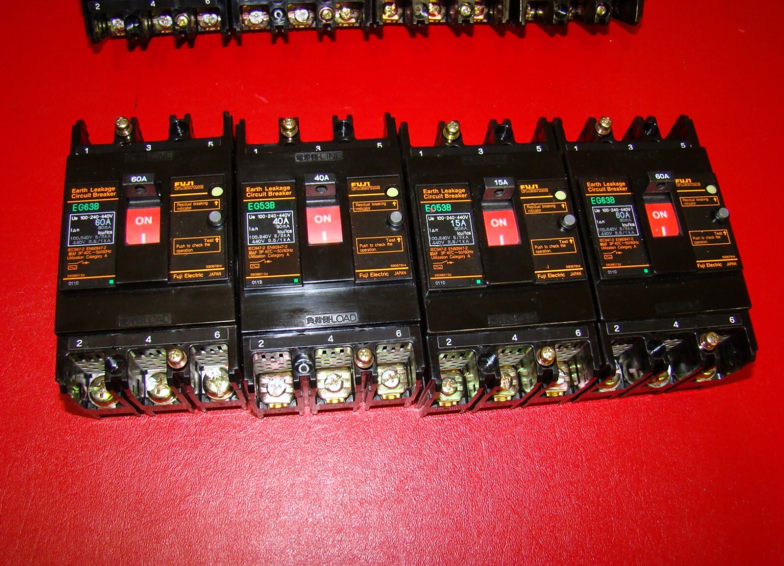 FUJI EG53B 3 Pole (5A) (10A) (15A) (20A) (30A) (40A) 50A Leakage Circuit breaker