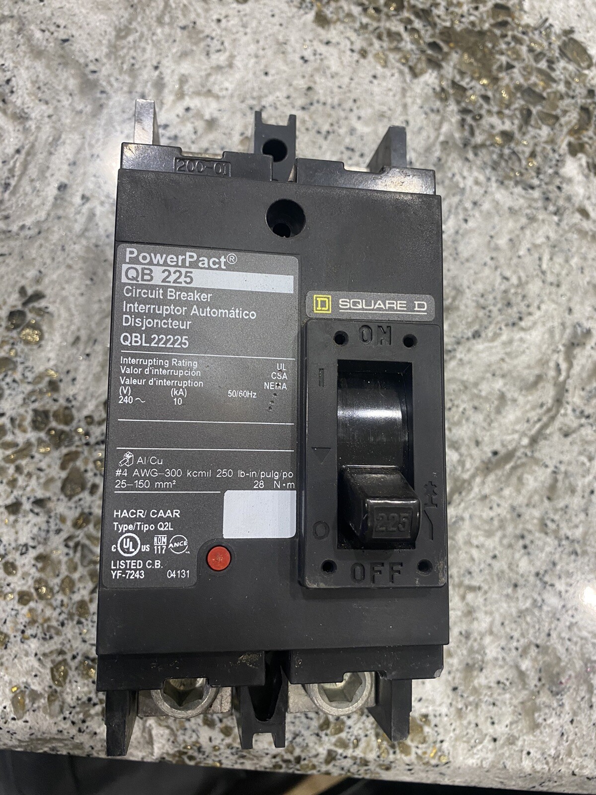 Power Pack QB 225 Circuit Breaker