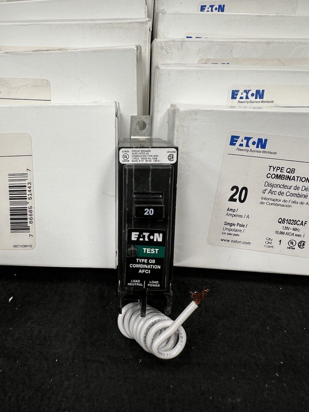 1x Eaton QB1020CAF QuickLag Combination AFCI Bolt-on New in box