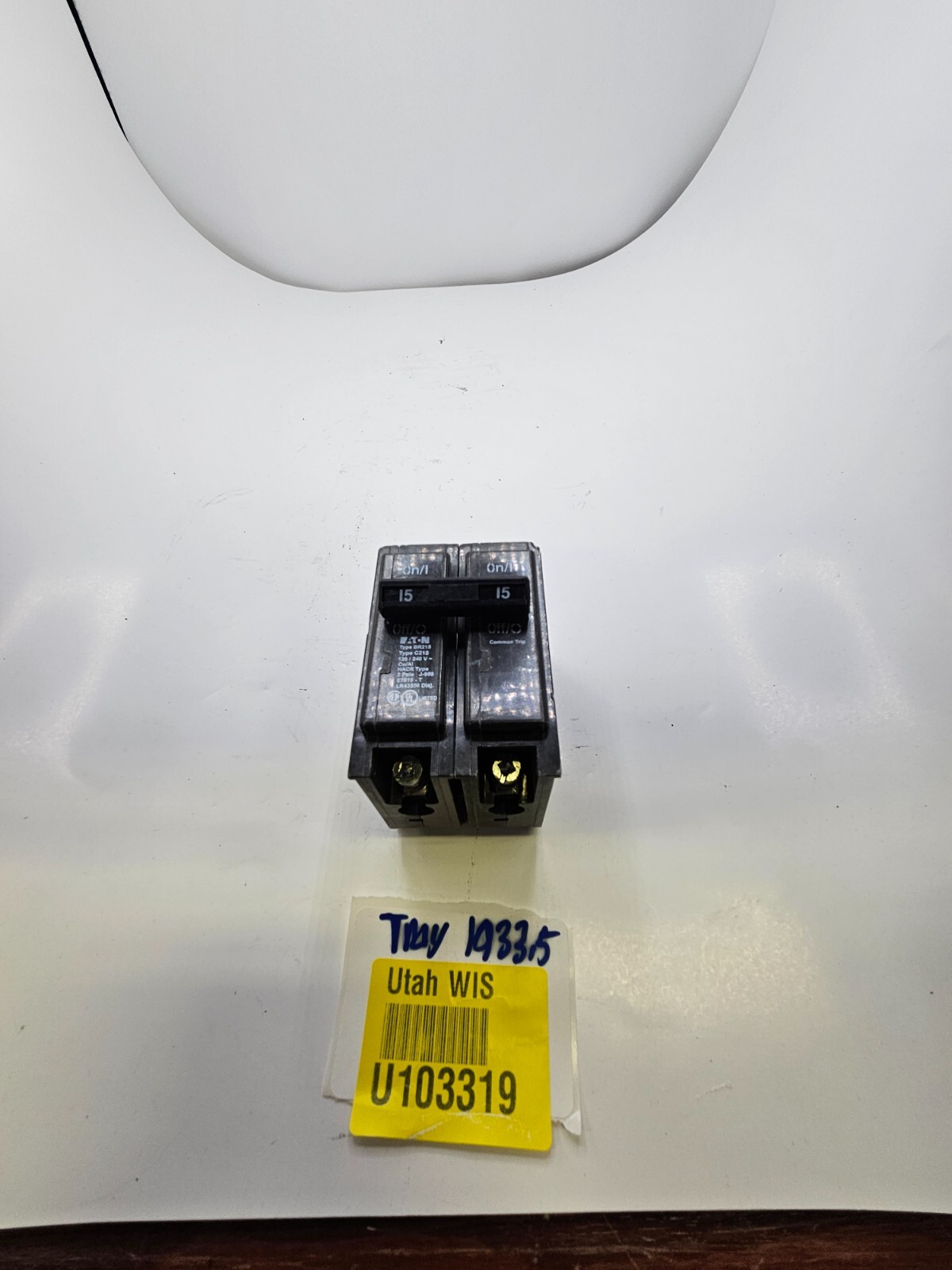EATON BR 15 Amp 120/240 Volts 2-Pole Circuit Breaker Type C215 LR43556 BR215